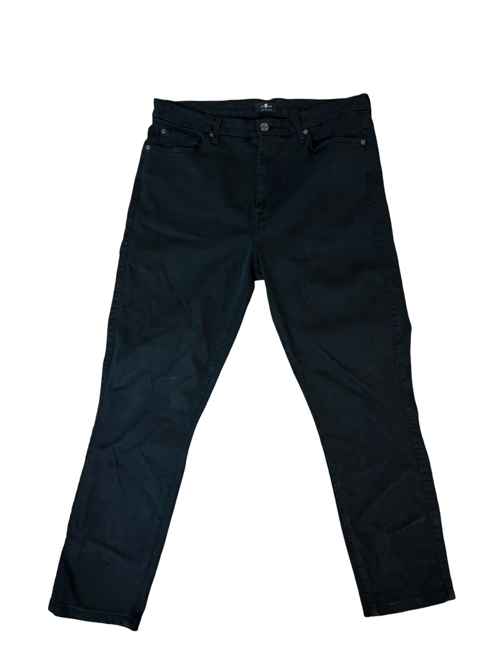 7 For All Mankind Women’s Black High Waist Skinny Jeans Size 31 - Picture 2 of 7